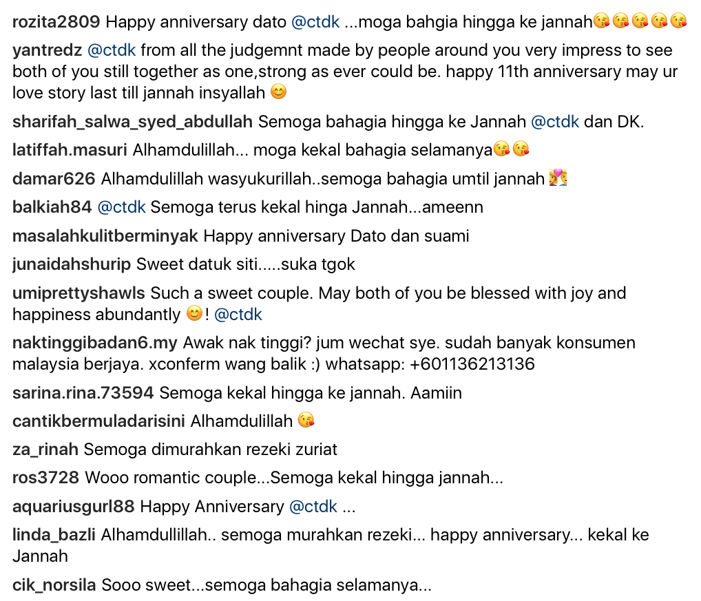 Ucapan Sweet Siti Nurhaliza Sempena Ulang Tahun 