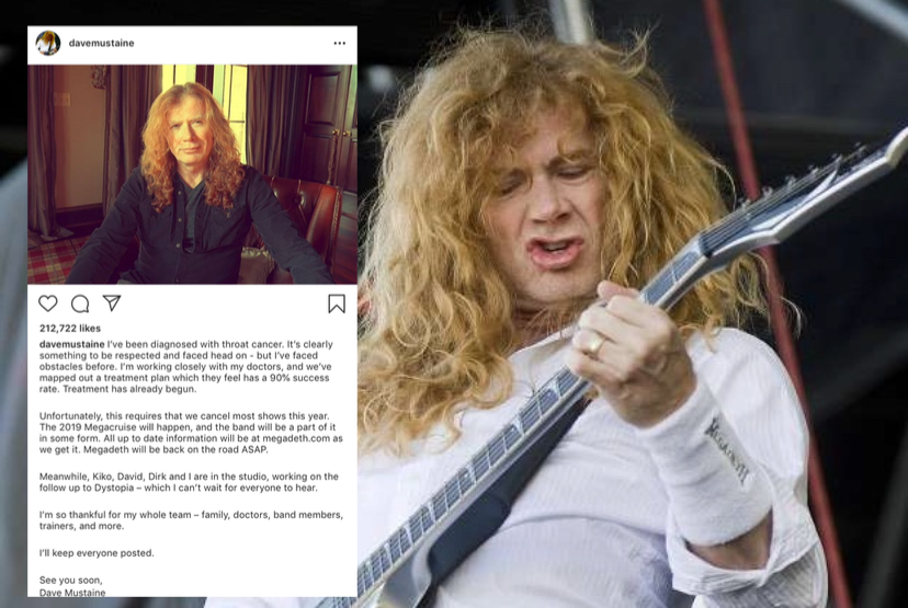 Jalani Rawatan, Vokalis Megadeth Dave Mustaine Kini Bertarung Lawan Kanser Tekak