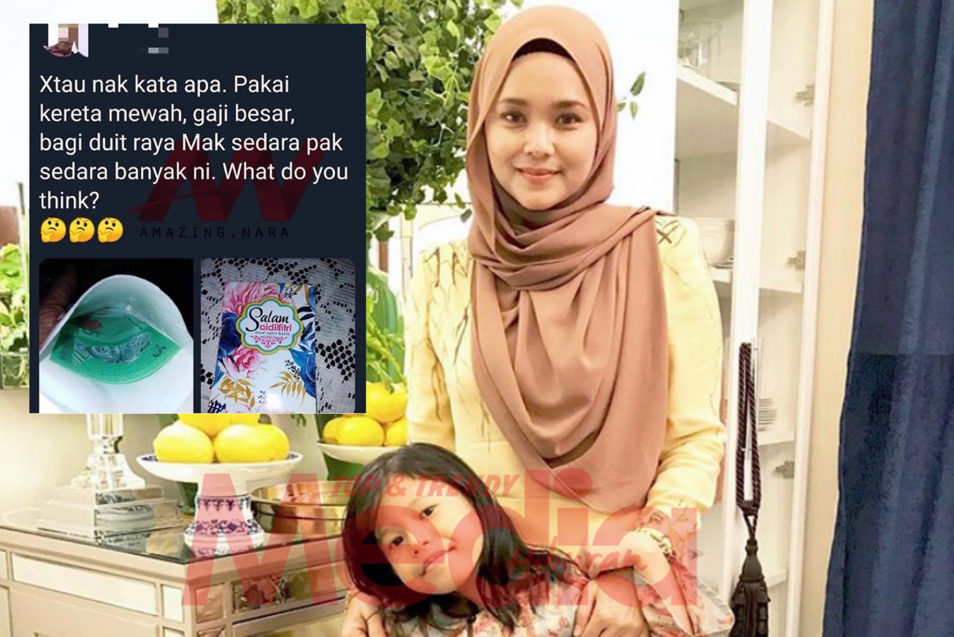 “Sian Dia Bagi Pun Kena Kutuk,” – Tular Fasal Duit Raya RM5, Ini Komen Aida Gadis Melayu