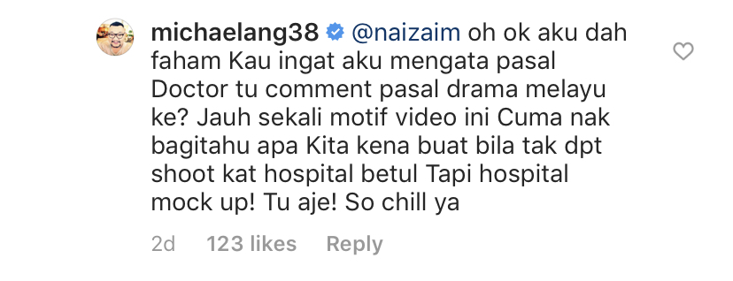“Ini Bukan Video Nak Mengutuk Doktor Yang Komen Drama Melayu,” &#8211; Tak Payah Terasa, Pesan Micheal Ang