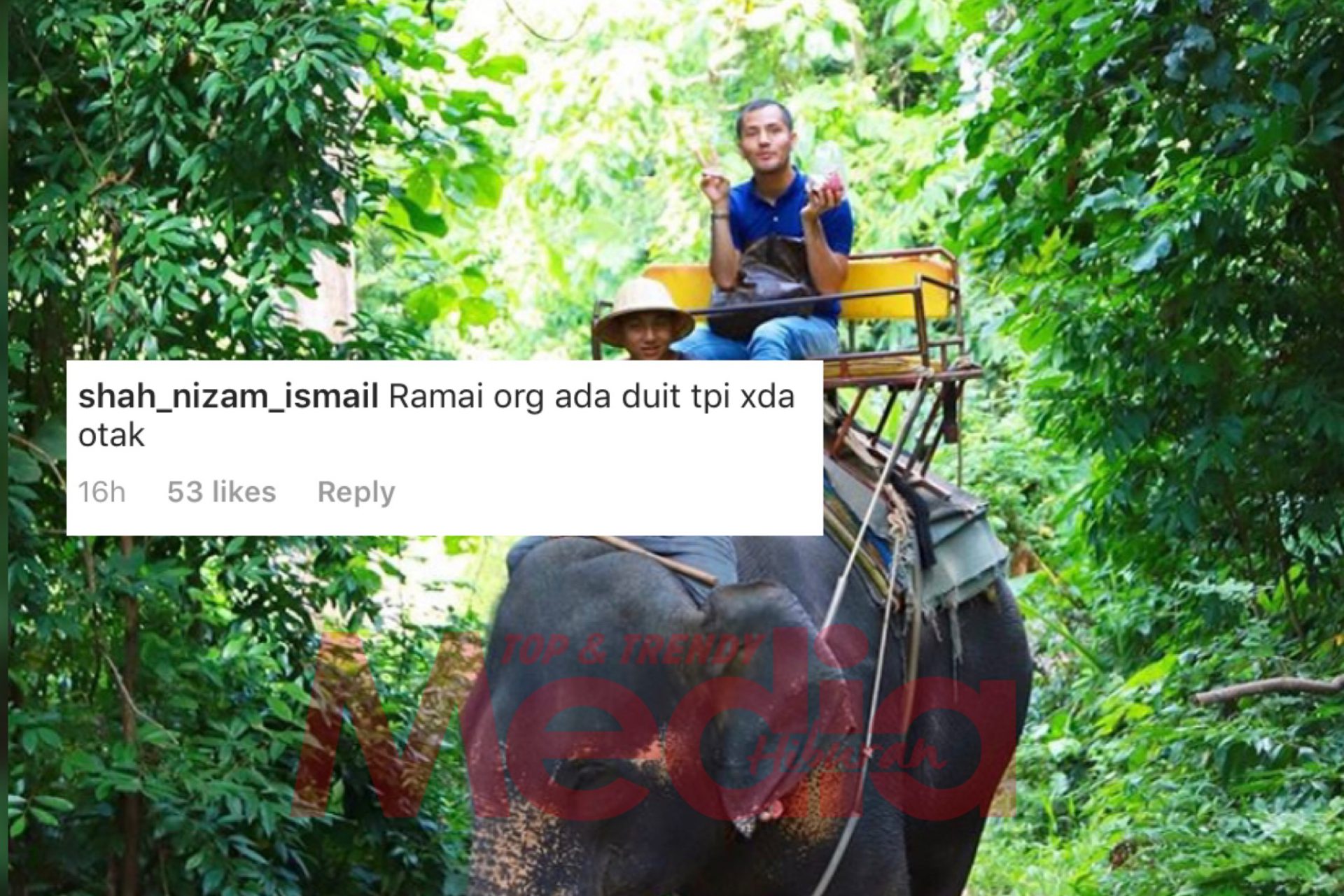 “Ramai Ada Duit Tapi Tak Ada Otak,” – Payung Foto Tunggang Gajah, DS Aliff Syukri Dikecam Konon Dera Haiwan