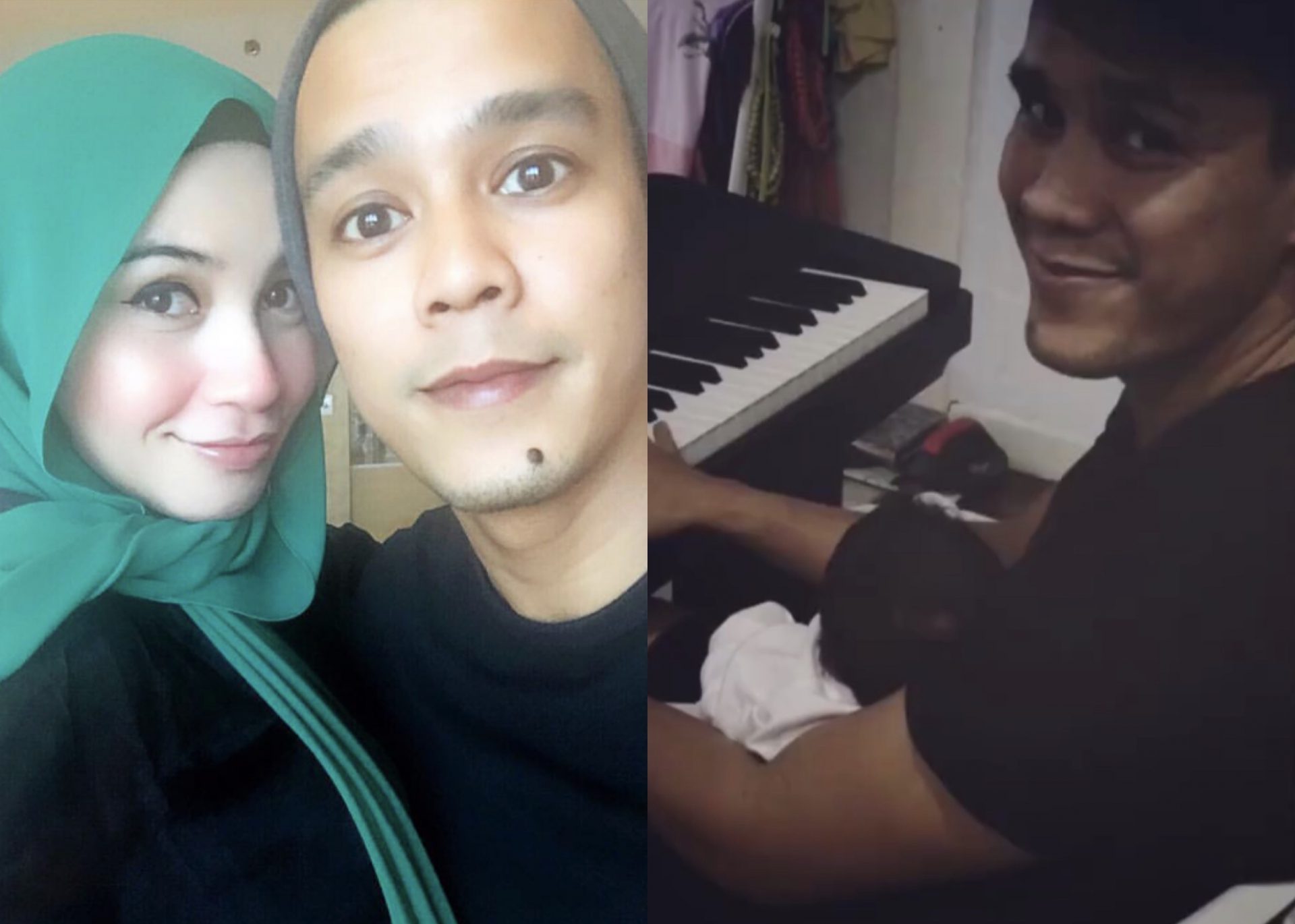 [VIDEO] Suami Izreen Azminda Main Piano Sambil Dodoi Anak, Bapa Penyayang!