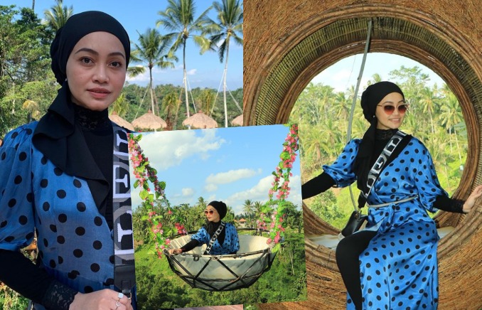 [GAMBAR] Bekas Madu Tengah Berpantang, Intan Liana Berliburan Di Bali. No Men No Problem Katanya…