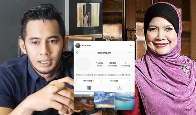 Instagram Prof Muhaya Digodam, Fizo Omar Luah Rasa Kecewa