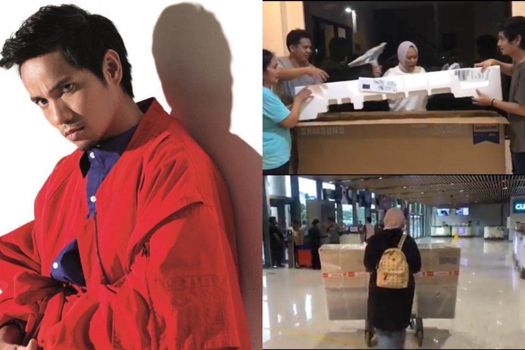 Mark Adam Bawa TV 65 Inci Naik Kapal Terbang Khas Untuk Ibu, Netizen Persoal Mengapa Tidak Beli Di Filipina?