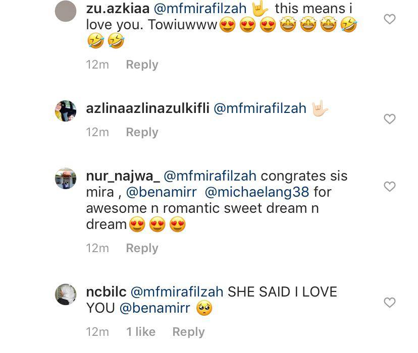 Mira Filzah Dan Ben Amir Saling Berbalas Bahasa Isyarat ‘I Love You’. Cinta Bersemi Ke Realiti Kata Netizen!