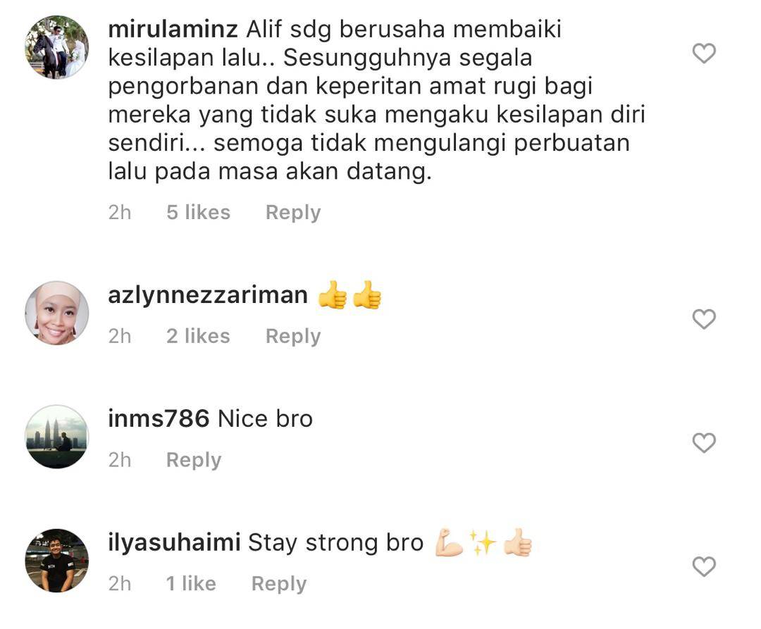 “Aliff Sedang Berusaha Membaiki Kesilapan Lalu,”- Doa Yang Baik-Baik, Peminat Beri Semangat Kepada Aliff Aziz