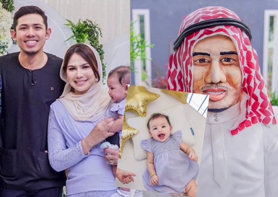 Nabil Ahmad Anjur Majlis Akikah Anak Bongsu & Hari Jadi Ke-36 Serentak, Kek Unik Jadi Perhatian!