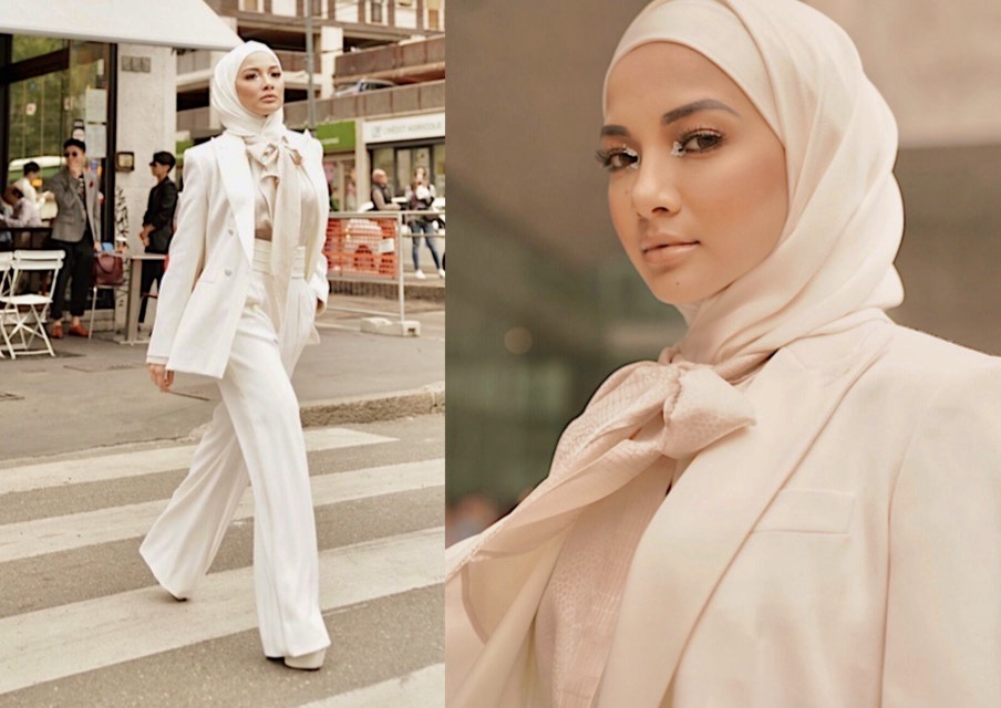 Tampil Hijab Penuh di Milan Fashion Week, “Saya Rasa Bangga, Dapat Bawa Gaya Hijab Penuh Ke Ruang Fesyen Antarabangsa.” Penampilan Neelofa Cetus Sensasi