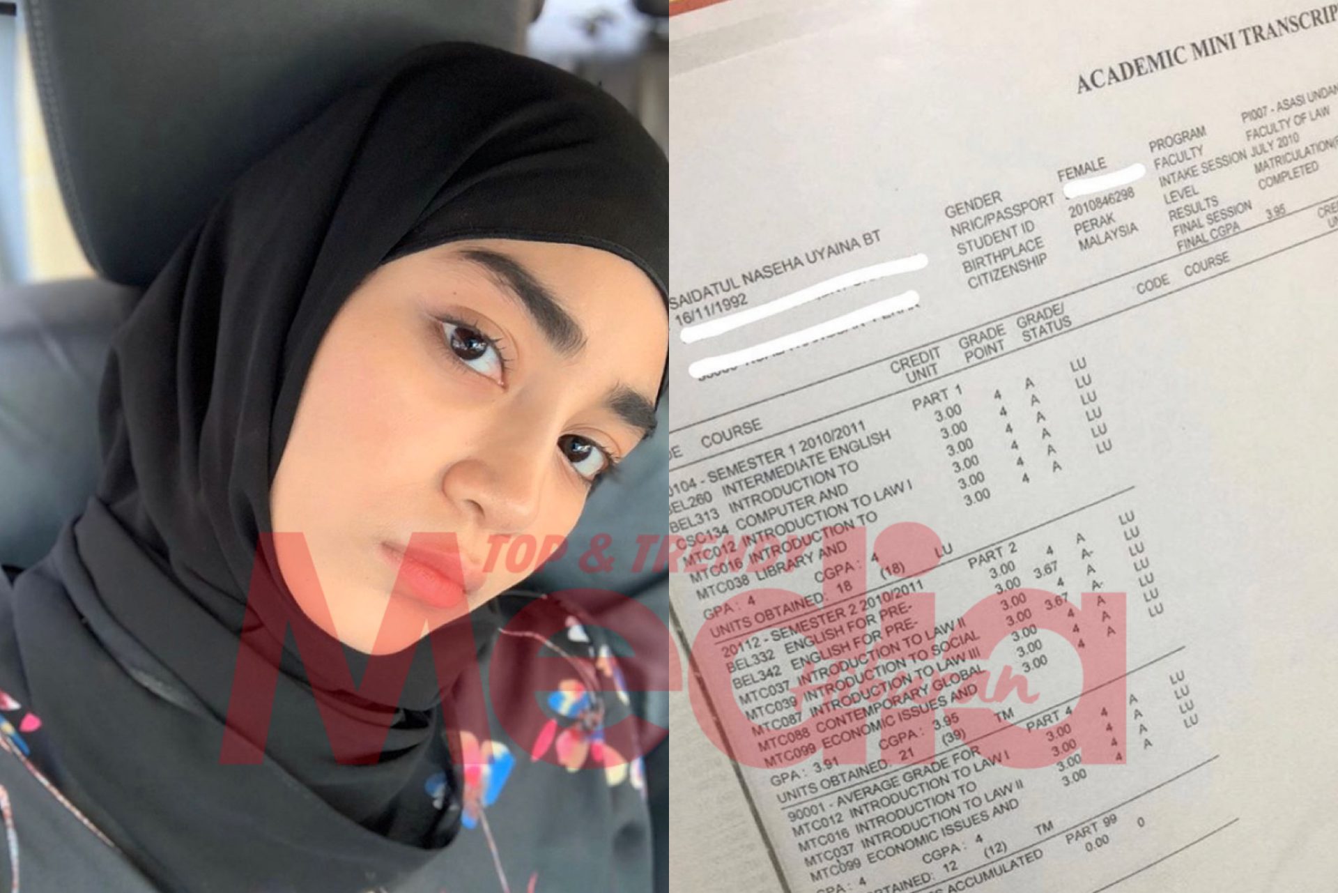 “Kalau Tak Jadi Pelakon dan Hos, Dah Jadi Peguam,” &#8211; Wow! Uyaina Arshad Kongsi Raih CGPA 3.95