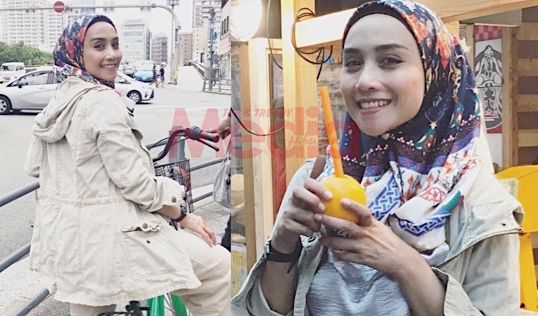 “Moga Istiqamah,” – Bertudung Litup, Ramai Puji Penampilan Wan Sharmila Menutup Aurat Di Osaka