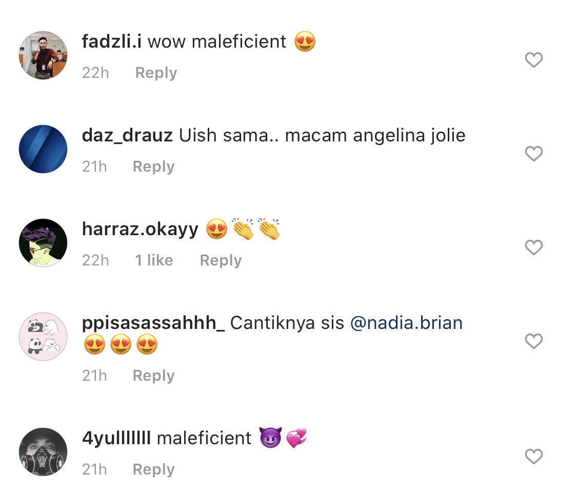 Pakai &#8216;Tanduk&#8217; Maleficent, Peminat Pakat Gelar Nadia Brian ‘Angelina Jolie Malaysia’!