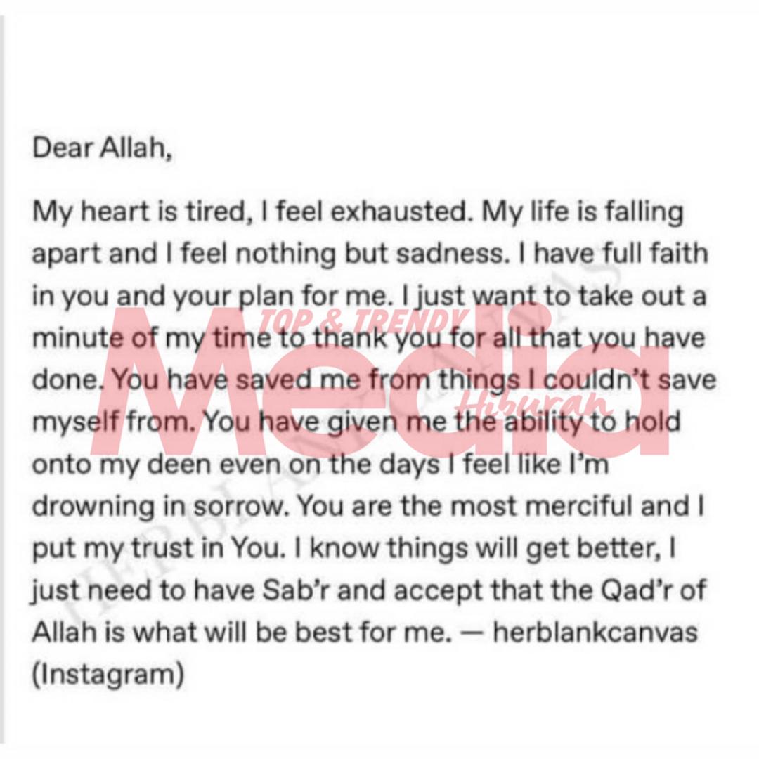 “My Heart Is Tired, I Feel Exhausted,” – Aliff Aziz Luah Rasa, Terus Sabar Dengan Takdir Allah
