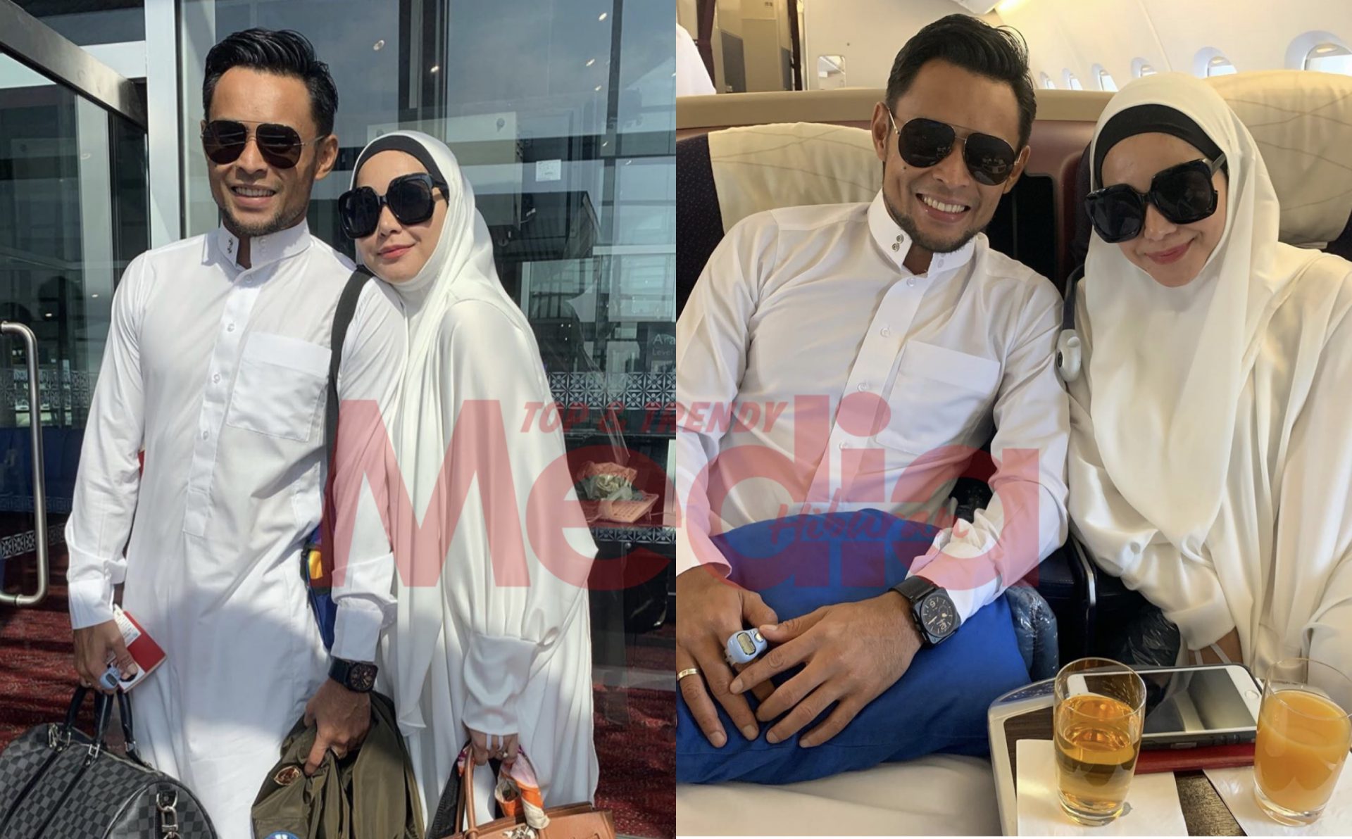 “Doakan Kami Suami Isteri Mendapat Umrah Yang Mabrur,” – Ayu Raudhah & Suami Berlepas Ke Tanah Suci