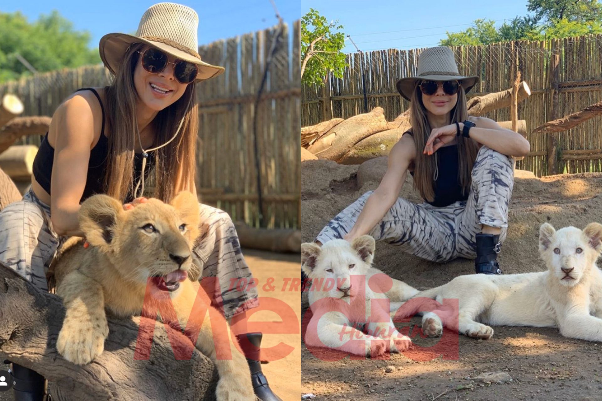 Wow, Zahida Rafik Payung Foto Bercuti Di Afrika Selatan, Dikelilingi Haiwan Liar!
