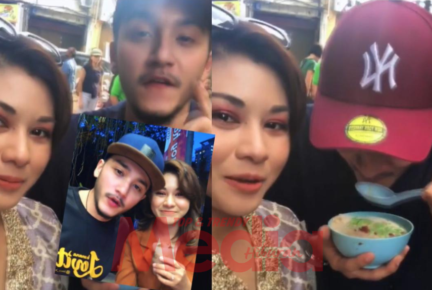 “Dia Enjoy Sangat Makanan Penang,”- Nikmati Semangkuk Cendol, Risteena Bawa Tunang Balik Kampung 