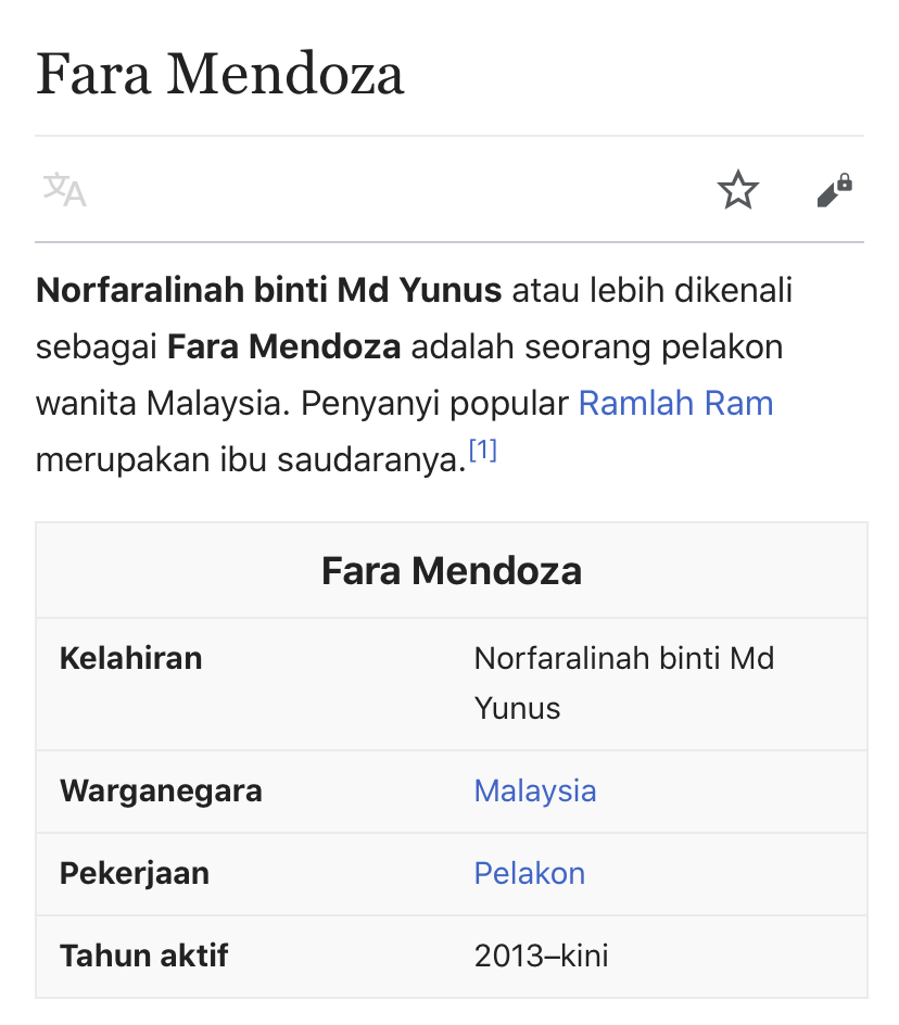 “Apabila Pelbagai Cerita Sensasi Mengenai Fara Mendoza Timbul, Nama Saya Dikaitkan,” – Ramlah Ram Jelaskan Kekeliruan, Bukan Ibu Saudara Bintang Media Sosial