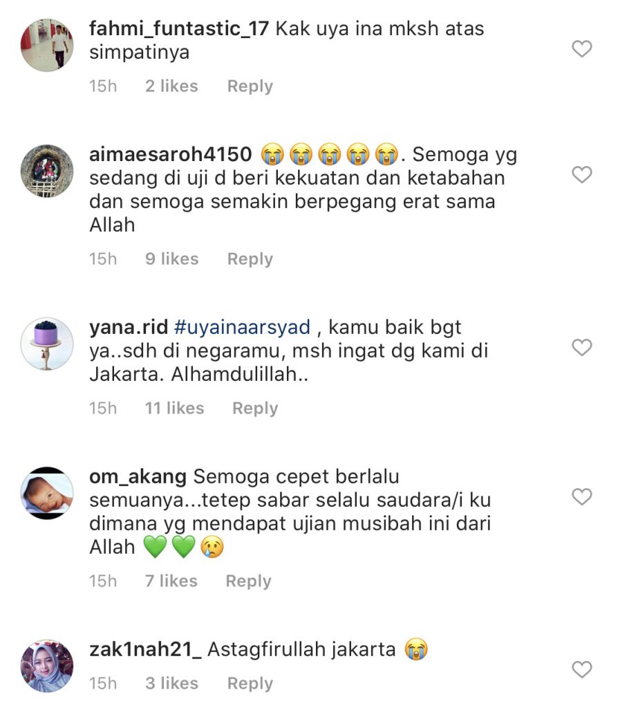 “Cuma Boleh Doa Dari…,” – Uyaina Arshad Panjat Doa Buat Mangsa Banjir Di Jakarta, Mohon Diberi Kesejahteraan