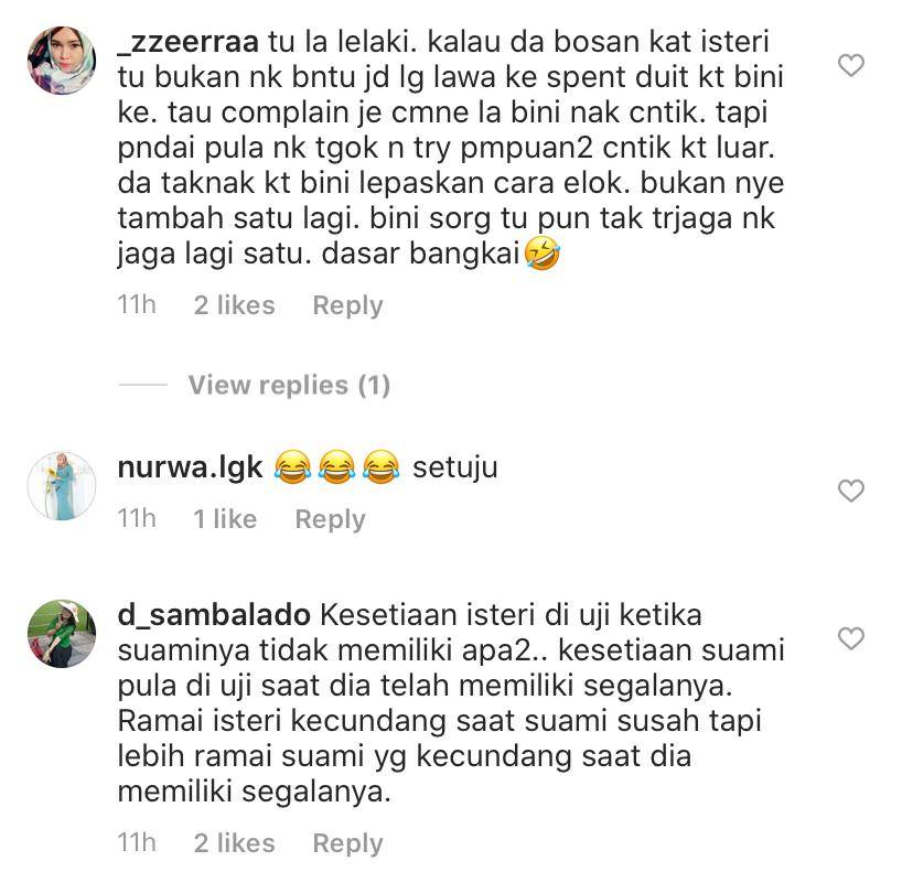 “Lelaki Bila Dah Berpunya, Tak Perlulah Nak Try Wanita Lain Kecuali Isteri Setuju Bermadu,” – Joy Revfa