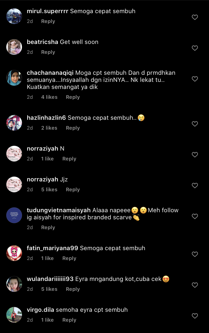 Foto Terbaring Tak Bermaya Di Katil Hospital Diperkata, Fans Mulai ‘Speku’ Eyra Hazali Hamil