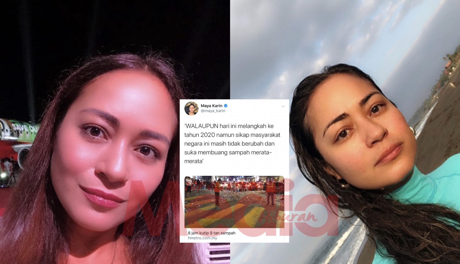 “Tak Payah Nak ‘Hahaha Kan’ Saya,” – Fasal Isu Sampah Pesta Malam Tahun Baru, Maya Karin Tempelak Siapa?