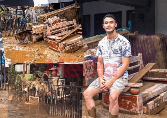 &#8220;Sudah Satu Minggu, Tapi&#8230;,&#8221;- Rumah Hampir Musnah Dek Banjir Lumpur, Pelakon Indoensia Kevin Andrean Tetap Sabar