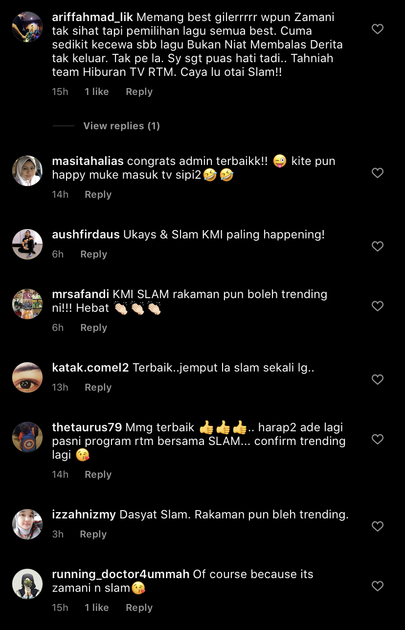 “Dahsyat Slam, Rakaman Pun Boleh Trending,” &#8211; Fans Teruja Konsert Minggu Ini, Persembahan Zamani Ubat Rindu