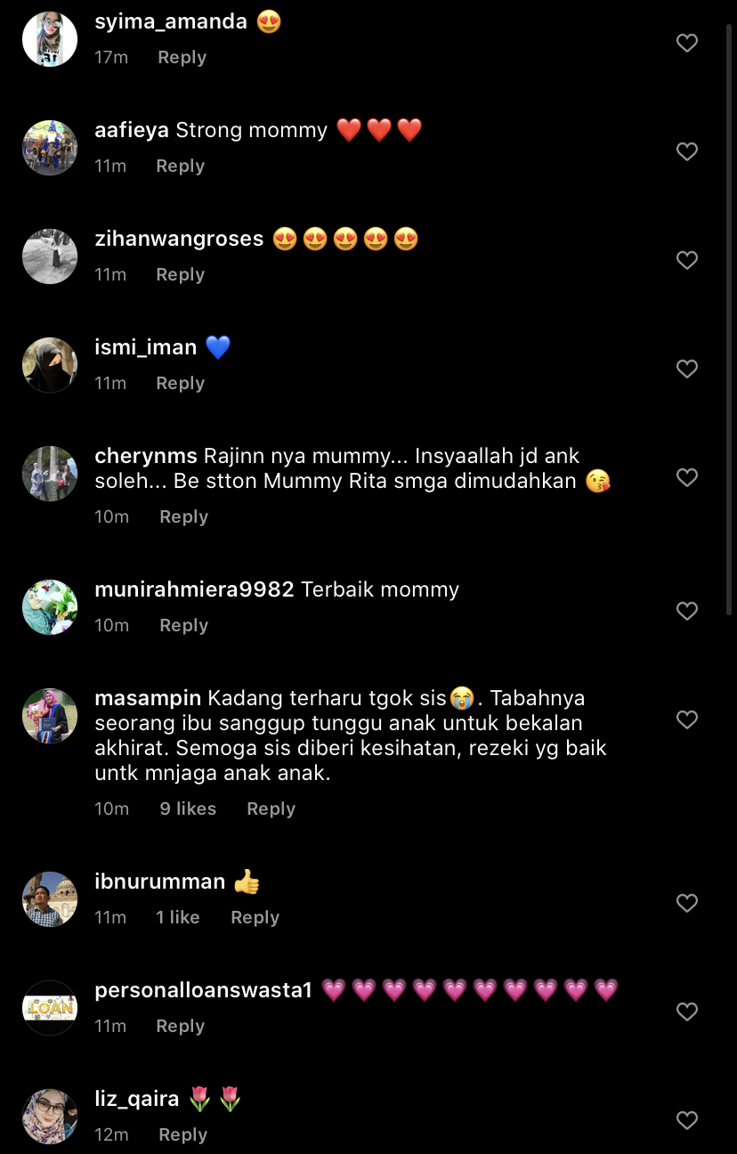 “Berdikarinya Anak Dari Kecil,” – Bekalan Akhirat, Rita Rudaini Cerita Akan Tunggu & Hantar Anak Selagi Ada Hayat