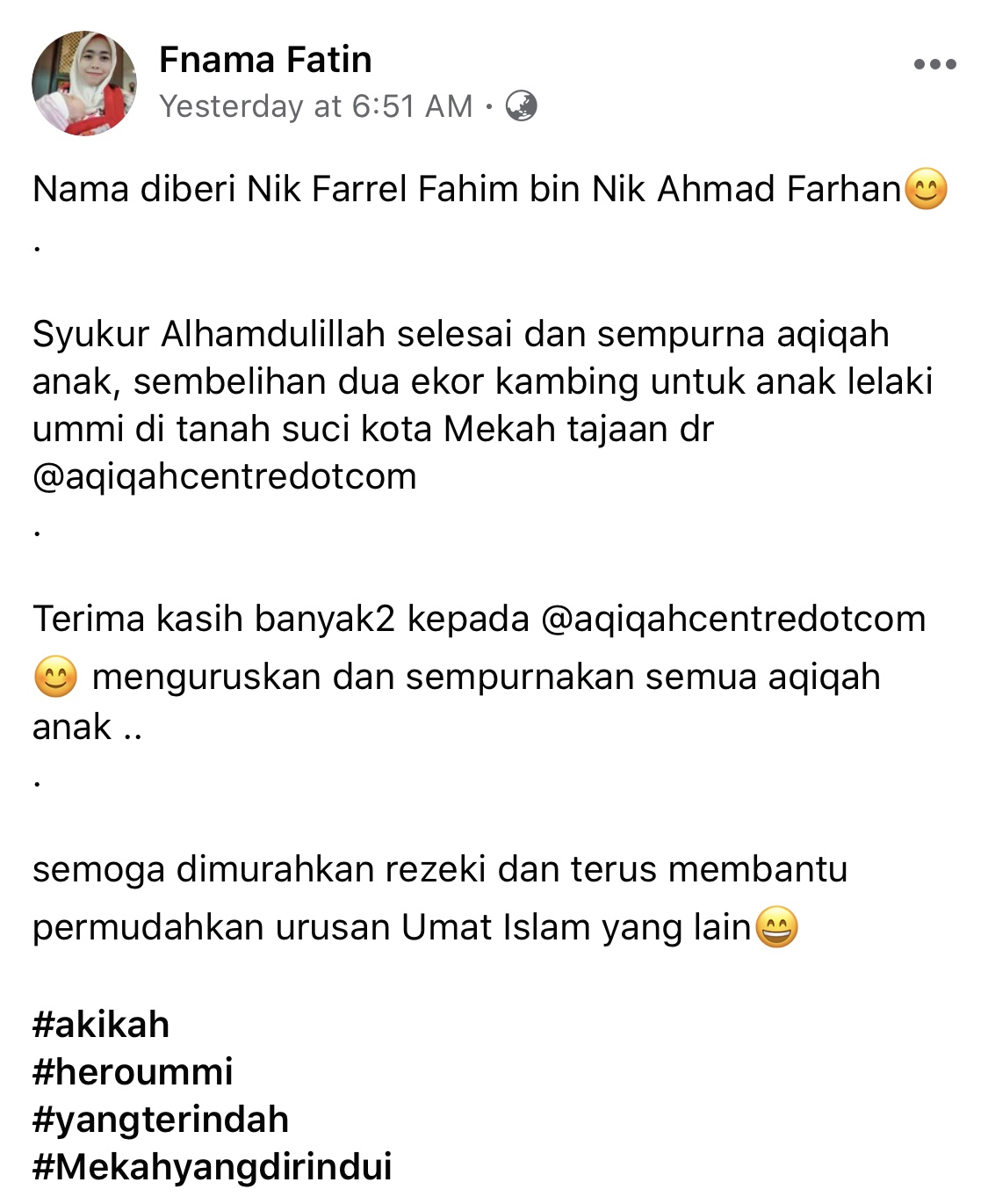 Selepas 14 Hari Bersalin,Bekas Isteri Dai Farhan Dedah Nama Anak Kedua, Nik Farrel Fahim!