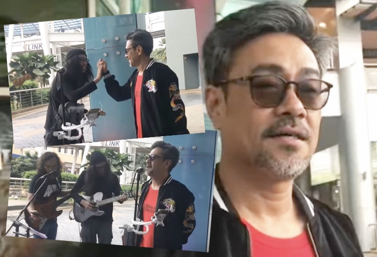 &#8220;Kejap, Saya Nak Nyanyi Lagu Abang,&#8221; &#8211; Sham Visa Join Buskers Nyanyi Lagu Untukmu Selamanya, Sporting Habis!