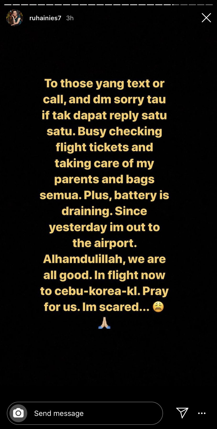 “Saat Akhir, Harga Pun Mahal Mencecah RM15,000,” – Terkandas Akibat Letusan Gunung Berapi, Ruhainies Terpaksa Tempah Tiket Baru