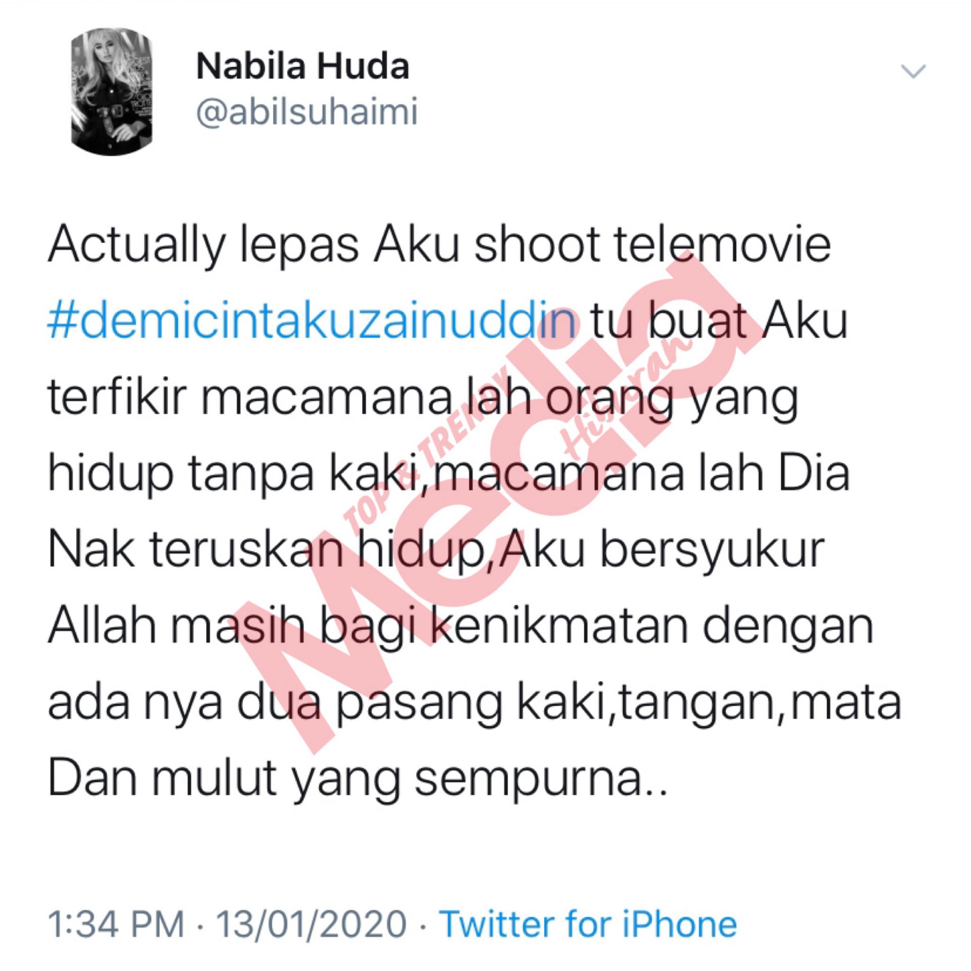 “Kenapa Seorang Budak Yang Ada Cancer Dibiarkan Berjalan Satu KL Untuk Sara Hidup?” – Nabila Huda