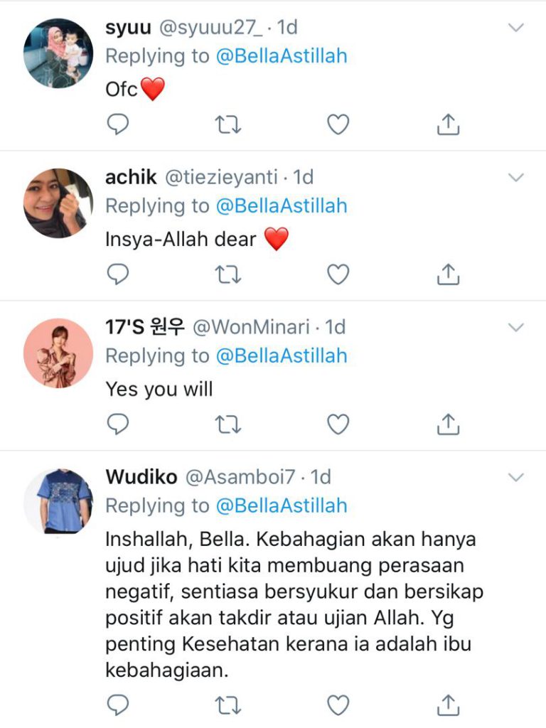 “Saya Tertanya, Adakah Aku Akan Merasakan Kebahagiaan?,” &#8211; Bella Astillah