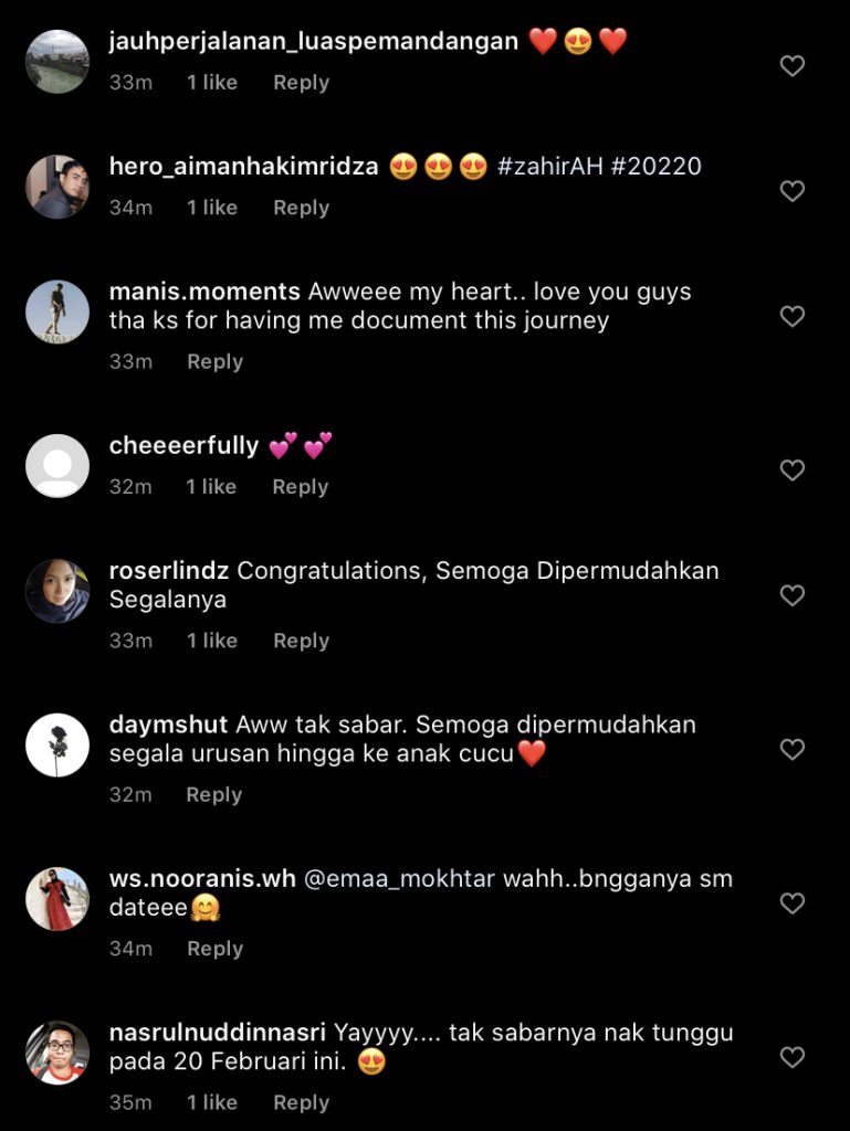 “Tak Sabar Nak Tunggu,” – Zahirah Dan Tunang Belanja Foto, Siap Tulis Hashtag Save The Date, Kongsi Tarikh Nikah?