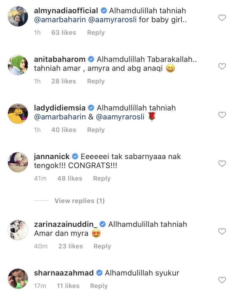 “Baby Sihat &#038; Isteri Saya Juga Selamat,”- Amyra Rosli Selamat Bersalin, Tahniah!