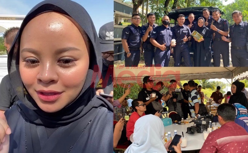 “Tabik Dengan Semangat Kerja Rakan Media,” &#8211; Siti Sarah Agih Minuman Di Perkarangan Istana, Doa Yang Terbaik Untuk Negara