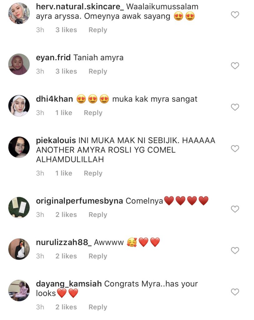 “Semoga Jadi Anak Yang Baik,”- Amyra Rosli Dedah Nama Baby Girl, Ayra Aryssa