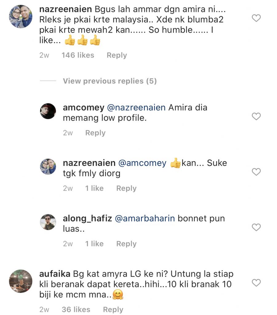“Rileks Je Pakai Kereta Malaysia,” – Peminat Puji Sikap Rendah Diri Amar Baharin