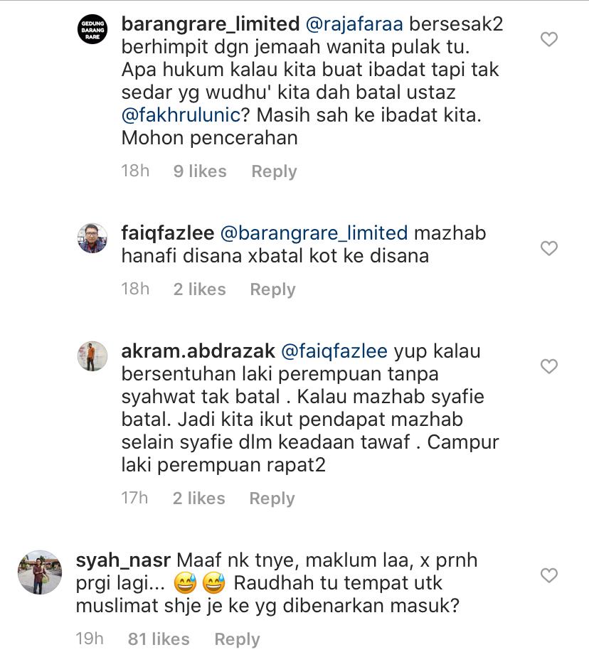 “Tapi Sebenarnya Kalau Sebelah Lelaki Boleh 24 Jam Masuk,” – Fakhrul Radhi Kongsi Ilmu Masuk Raudhah, Golongan Wanita Terhad Tiga Waktu Saja