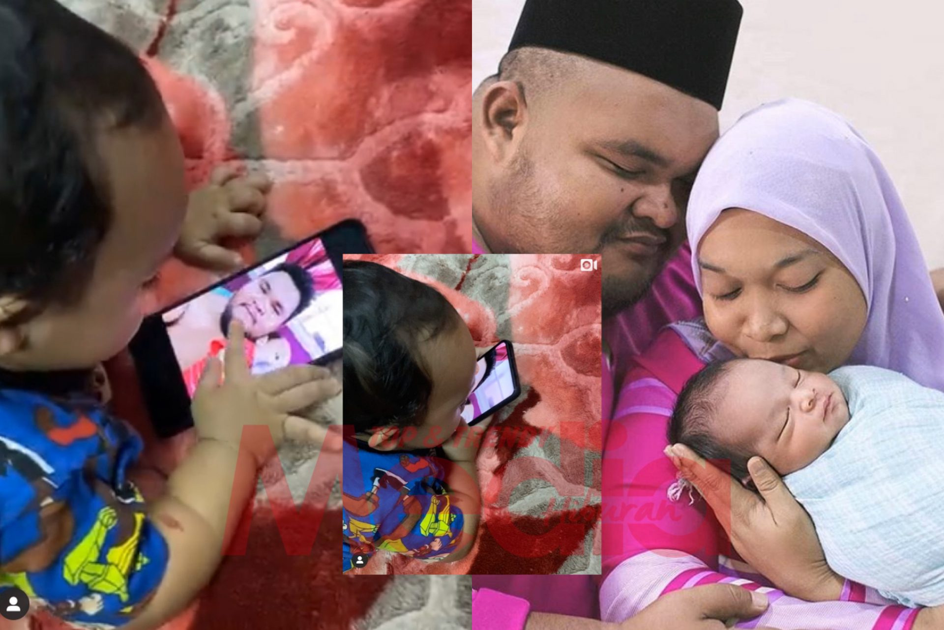 “Ibu Dia Tunjuk Gambar Tu Terus Hamzah Tarik Nak Cium,” – Hamzah Cium Skrin Telefon Terpapar Foto Arwah Bapa, Isteri Fad Bocey Kongsi Cerita