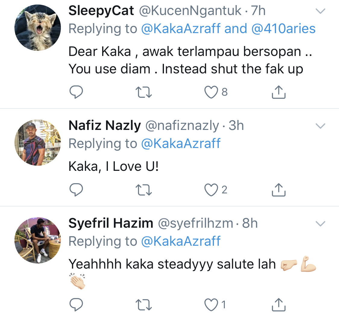 “Orang Yang Gaji RM1,200 Sebulan, Dengan Awak Job Sehari RM1,000…,” – Kaka Azraff