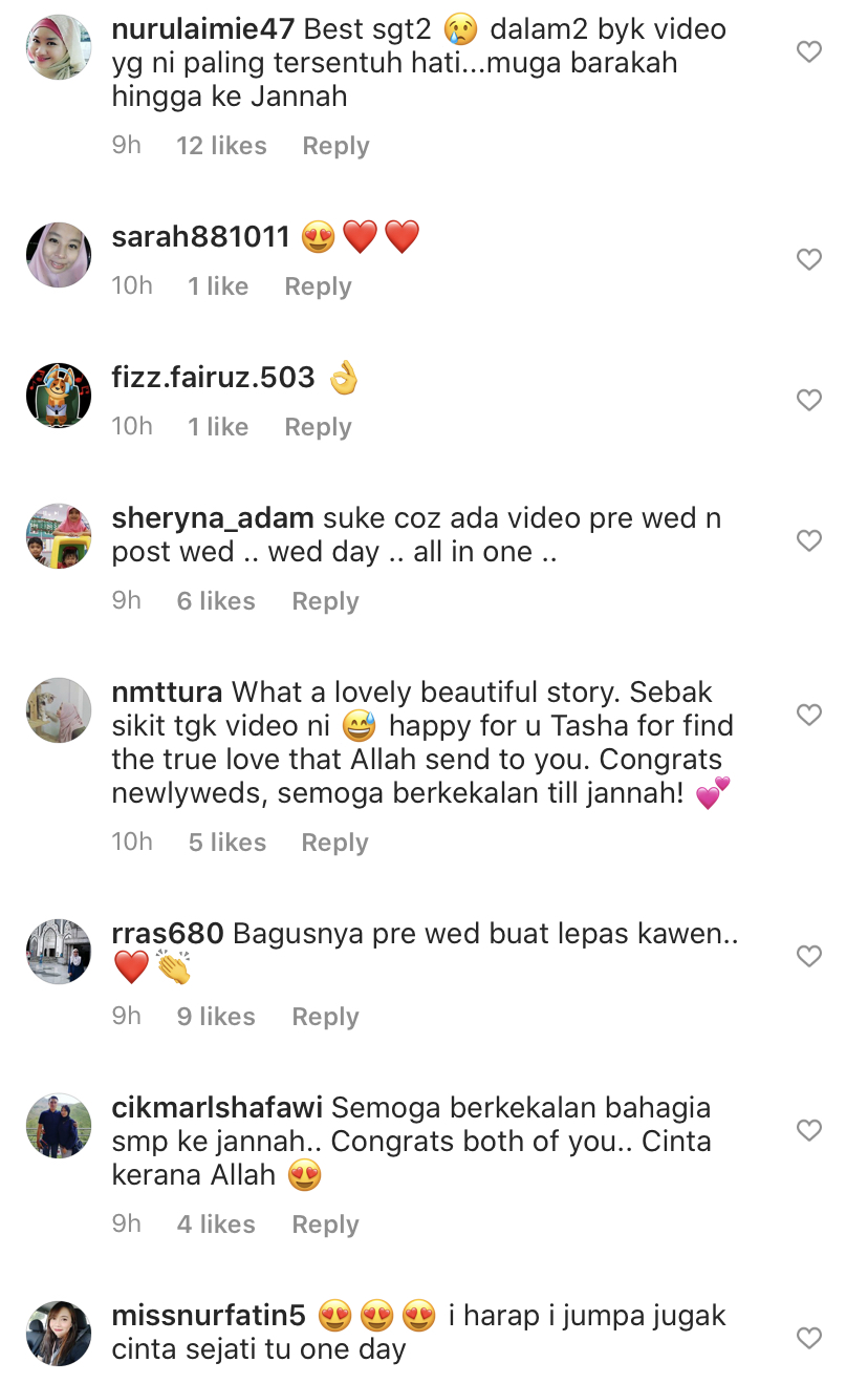 “Cinta Sejati,” – Momen Istimewa Tasha Shilla Dan Atiq, Netizen Puji Video Selepas Sah Diijabkabul