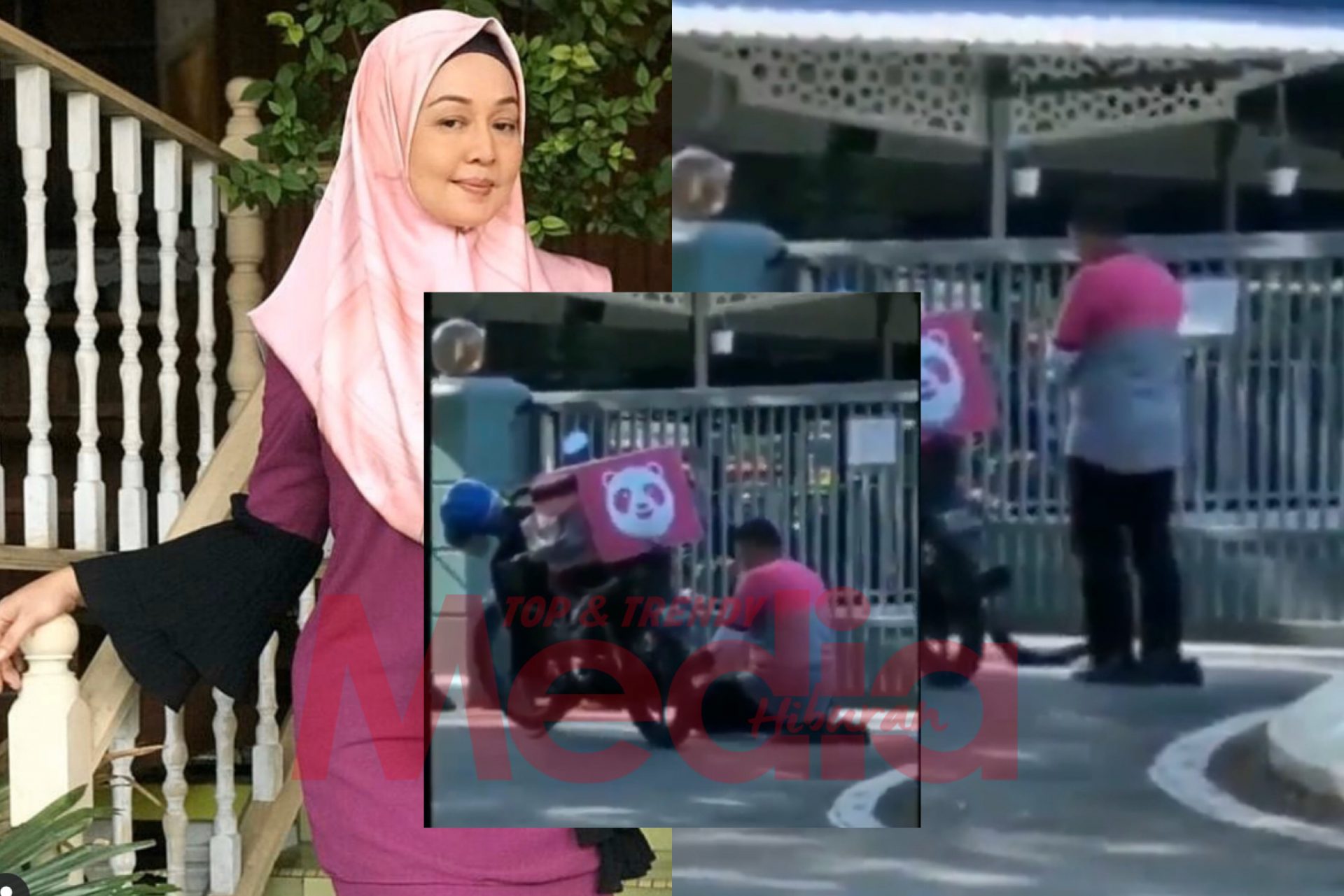 “Jangan Henti Sujud KepadaNya,” – Rider Foodpanda Solat Luar Masjid, Perkongsian Jasmin Hamid Buat Netizen Sebak