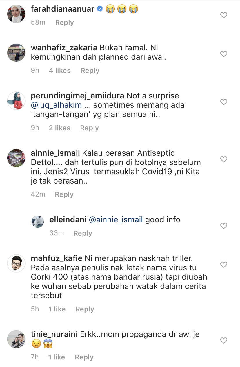 “Wuhan-400 Is A Perfect Weapon,” – Buku Terbitan 39 Tahun Lalu Seolah Ramal COVID-19 Dengan Tepat, Luqman Hakim Kongsi Cerita