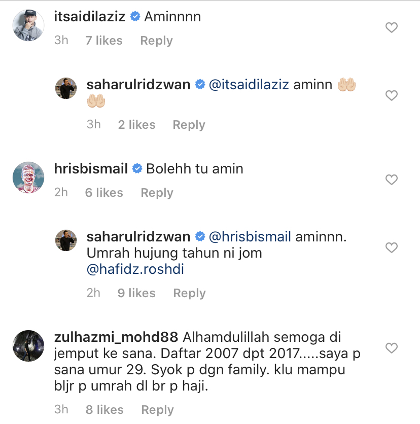 “Sebelum Umur 35 Tahun Ni Dijemput Dan Diizinkan Allah Untuk Tunaikan Haji,” &#8211; Saharul Ridzwan