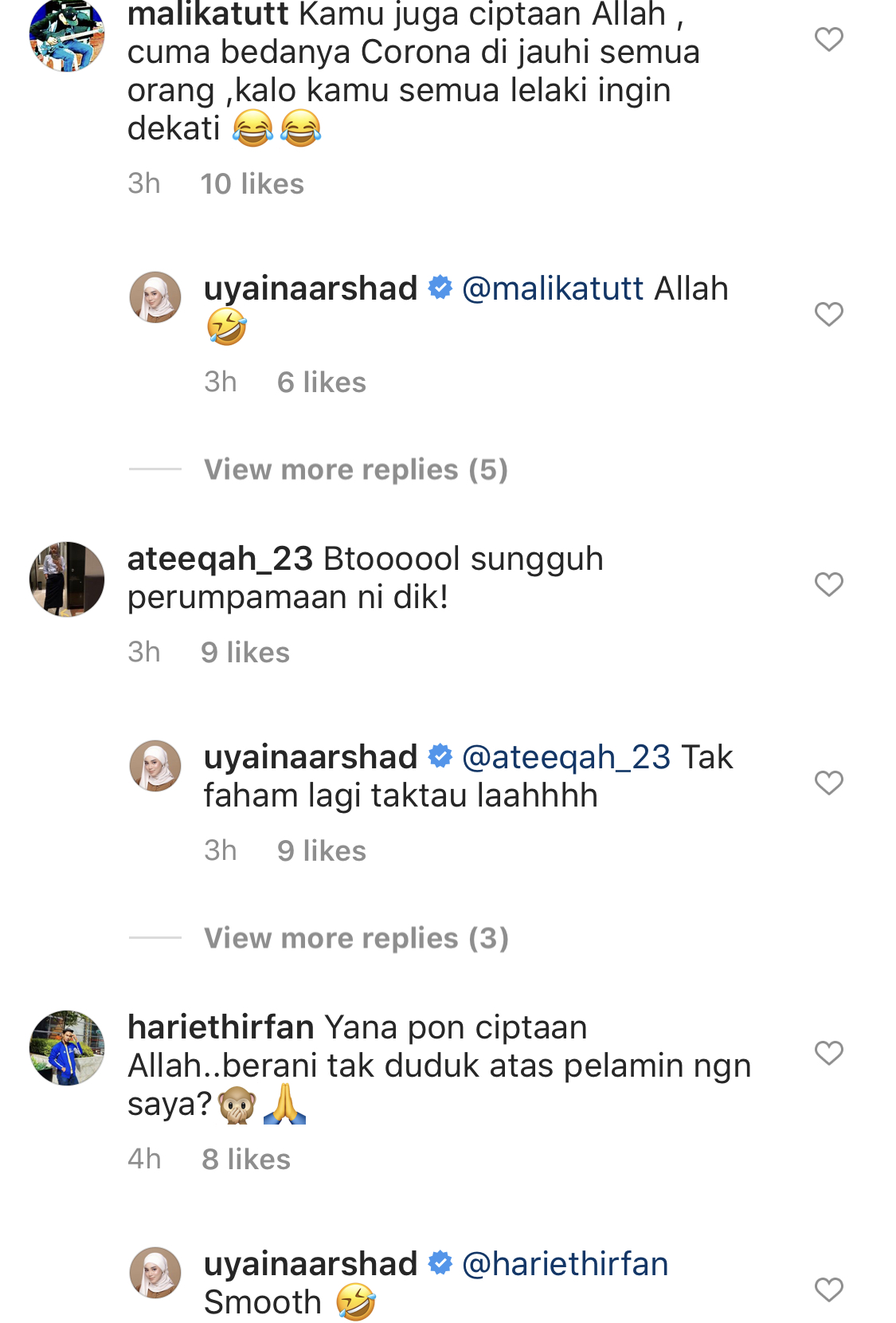 “Berani Duduk Sekandang Dengan Singa, Silakan,” – Uyaina Arshad Beri Pesan Buat Yang Terlalu Berserah Fasal COVID-19, Zizan Razak Pula Mengaku Buaya?