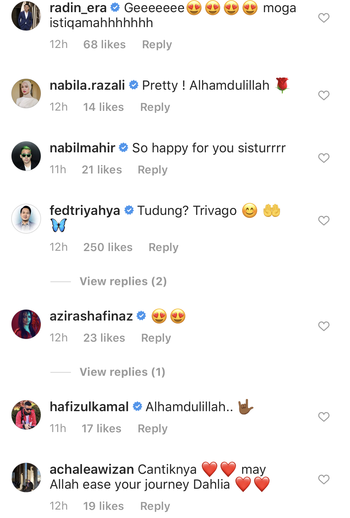 “From The Bottom Of My Heart, Thank You…,” – Moga Terus Istiqamah! Dahlia Shazwan Kini Berhijab, Tutup Aurat