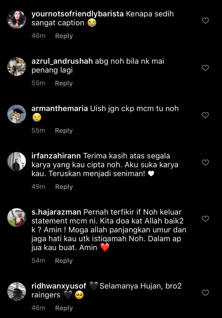 “Maafkan Segala Kekasaran, Halalkan Makan Minum Aku,” – Noh Salleh Beri Bayangan, Seolah-Olah Nak Undur Diri Dari Hujan?