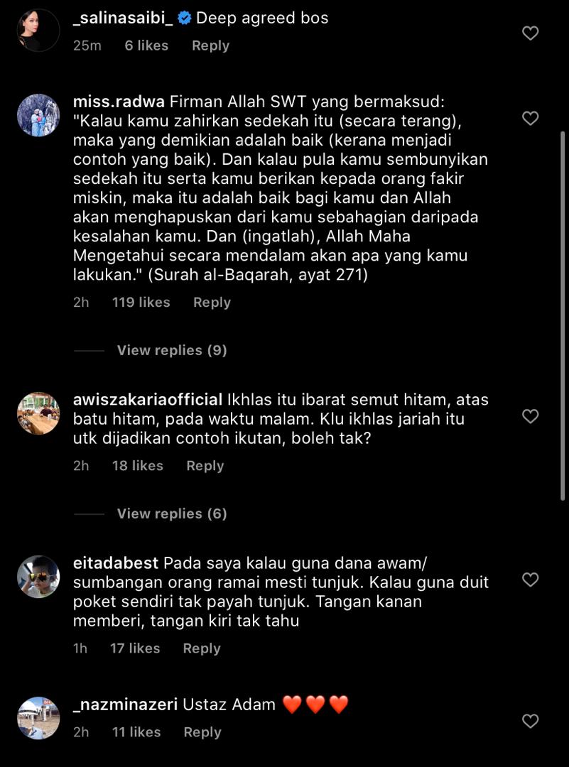 “Aku Keliru, Adakah Sedekah Jariah Perlu Dikongsi Di Media Sosial,” – Syamsul Yusof