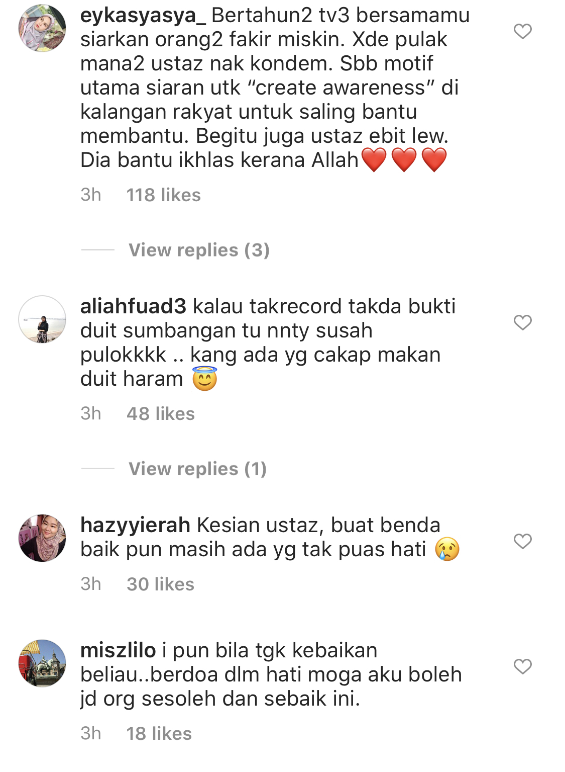 “Jangan Kecam Ustaz Favourite Aku,” &#8211; Bantuan Ustaz Ebit Liew Disalah Tafsir? Ini Respon Padu Zarina Anjoulie